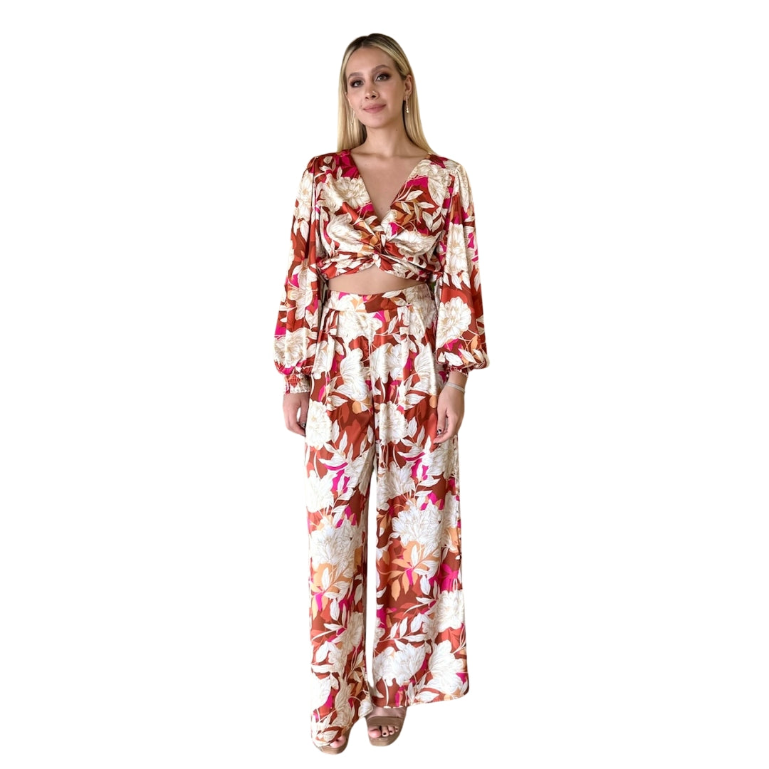 Roberta | Conjunto estampado chedrón