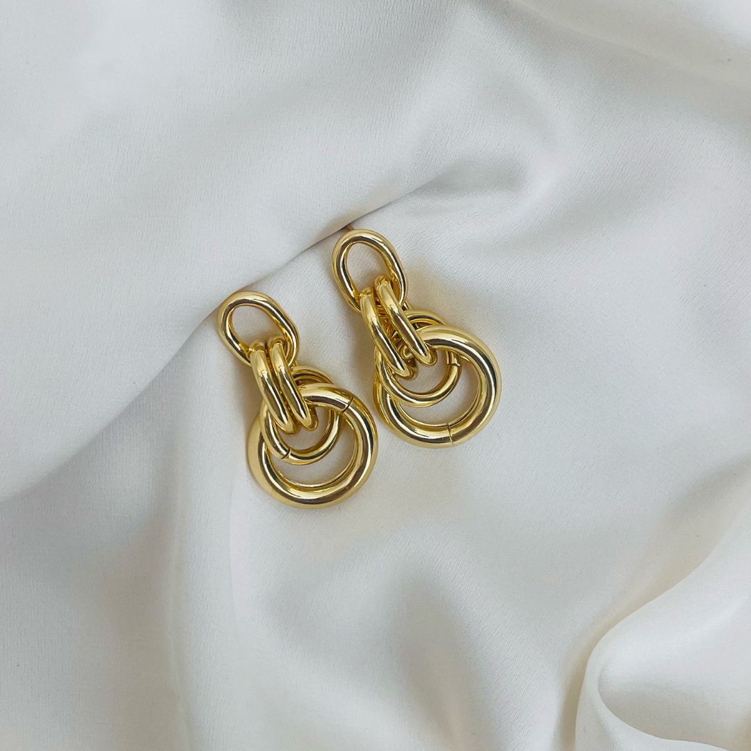 Lulú | Aretes enlazados dorado