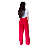 Eiza | Pantalón wide leg rojo