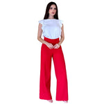 Eiza | Pantalón wide leg rojo