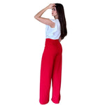 Eiza | Pantalón wide leg rojo