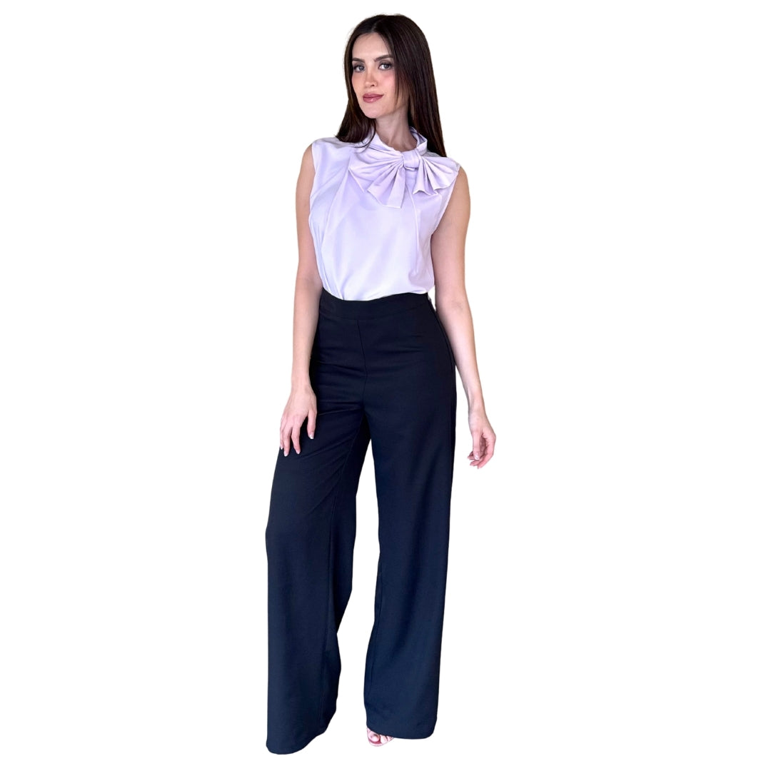 Eiza | Pantalón wide leg negro