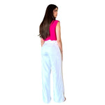 Eiza | Pantalón wide leg blanco