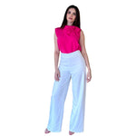 Eiza | Pantalón wide leg blanco