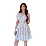Mila | Vestido corto encaje ivory