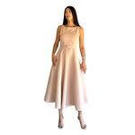 Marie | Vestido midi con cinturón blusa