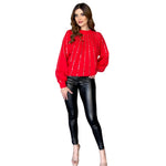 Gersilla | Suéter de punto con lentejuela rojo