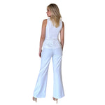 Gadea | Conjunto chaleco con botones dorados blanco