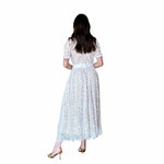 Cinthia | Vestido midi encaje ivory