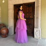 Liram | Vestido largo tul lila