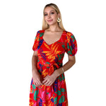 Gianna | Vestido midi rojo
