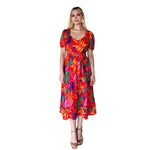 Gianna | Vestido midi rojo