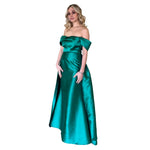 Lyssa | Vestido largo cauda verde