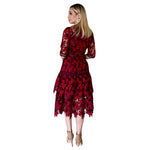 Sri | Vestido midi vino