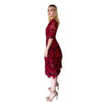 Sri | Vestido midi vino