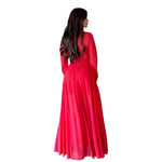 Zinnia | Maxivestido manga larga cereza