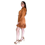 Emile | Vestido corto satinado chedron