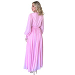 Zinnia | Maxivestido manga larga rosa pastel