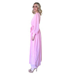 Zinnia | Maxivestido manga larga rosa pastel