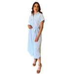 Amelia | Vestido camisero líneas azules