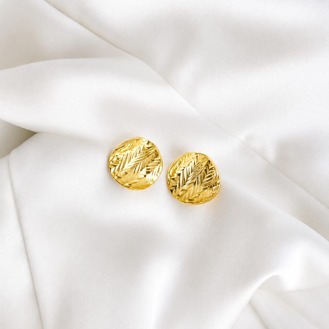 Toscana | Aretes dorados circular