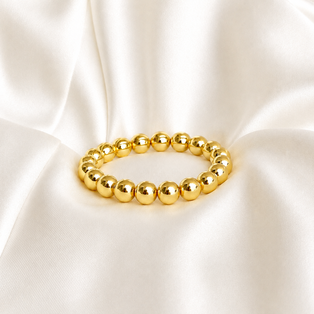 Dany | Pulsera dorada esferas
