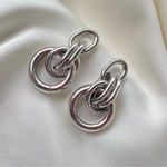 Lulú | Aretes enlazados plata