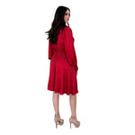Melodie | Vestido corto satín rojo