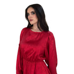 Melodie | Vestido corto satín rojo