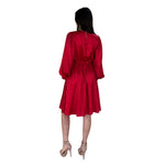 Melodie | Vestido corto satín rojo