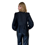 Sharon | Blusa moños demin gris
