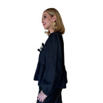 Sharon | Blusa moños demin gris