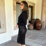 Adena | Falda midi negra